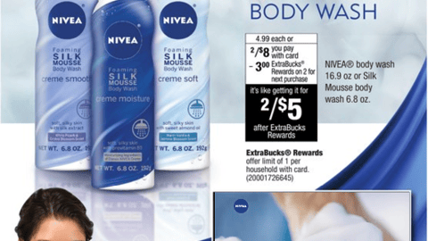 CVS Nivea 'Foaming Silk Mousse' Feature